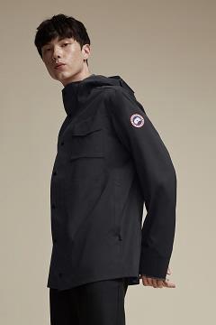 Chamarras Canada Goose Hombre Mexico - Nanaimo Chubasquero Negros YZ4576810